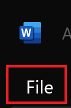 File tab