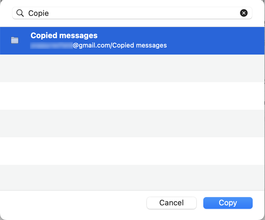 Copy messages Outlook Mac 1