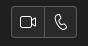 Icons for voice and video chat