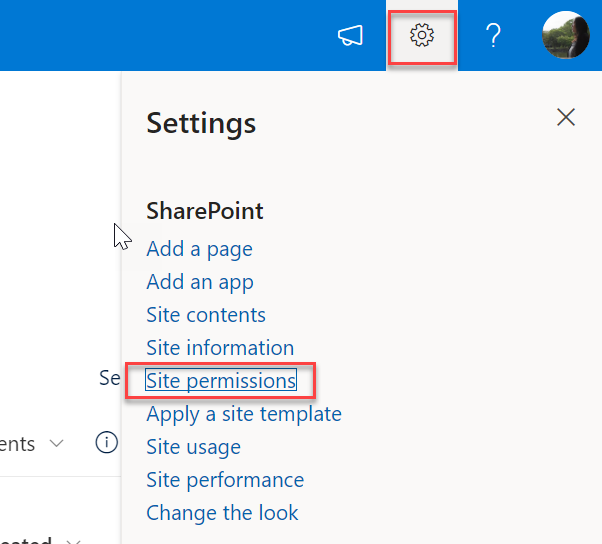 Review permissions in a SharePoint site