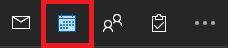 Outlook tabs - mail, calendar, people, to-do, more
