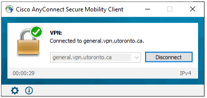 UTORvpn successfully connected