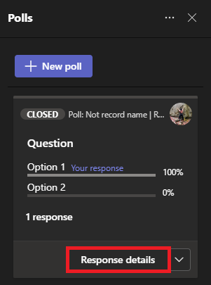 Poll options