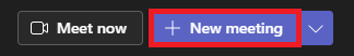New meeting button.
