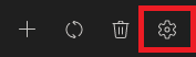 Settings gear icon.