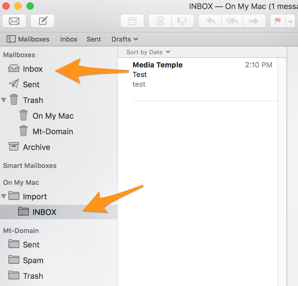 Apple mail sidebar