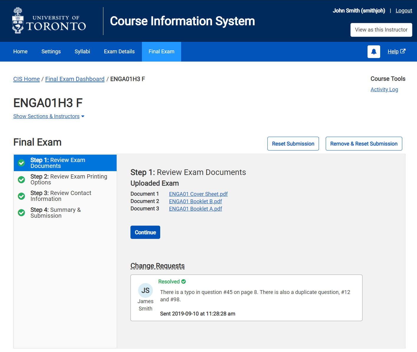 Final Exam Module - Review Exam Documents