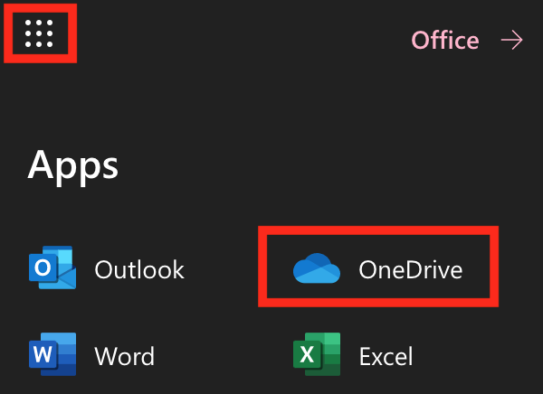 OneDrive icon selection